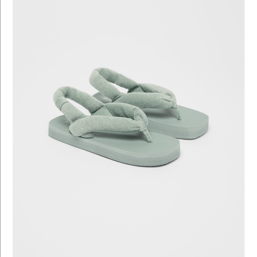 Zara terrycloth tubular sandals - Picture 1 of 6